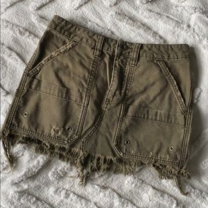 Free People Safari Mini Skirt